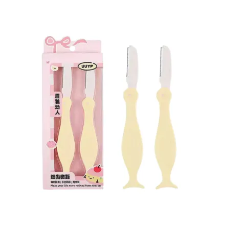 UUYP Penguin Eyebrow Trimmer 2-Pack | يو يو واي بي مجموعات شفرات للوجه