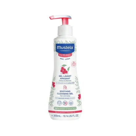 Mustela Soothing Cleansing Gel - 300ml | موستيلا جل تنظيف مهدئ للشعر والجسم - 300مل