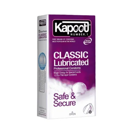 Kapoot Classic Lubricated - 12 Pcs | 12 كبوت واقي ذكري كلاسيكي مزلق - قطعة