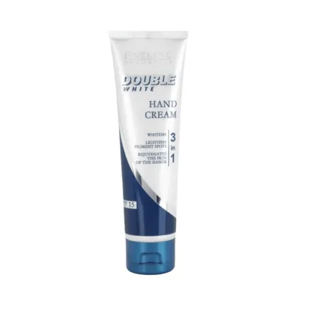 EVELINE Double White Hand Cream Spf - 100ml | ايفلين كريم اليدين للتفتيح بعامل حماية SPF 15 – 100 مل