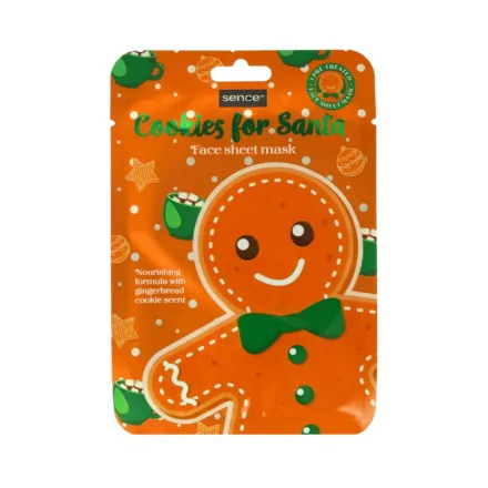 Sence Beauty Cookies For Santa Face Sheet Mask - 20ml |سينس بيوتي ماسك وجه ورقي – كوكيز لسانتا - ٢٠ مل