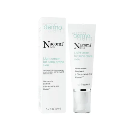Nacomi Light Cream For Acne-Prone Skin - 50ml | ناكومي كريم خفيف للبشرة المعرضة لحب الشباب - 50 مل