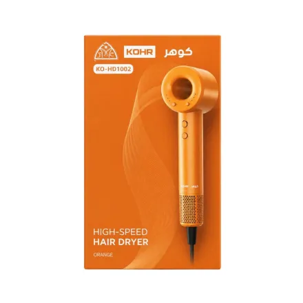 KOHR High Speed Hair Dryer Orange | كوهر مجفف شعر عالي السرعة