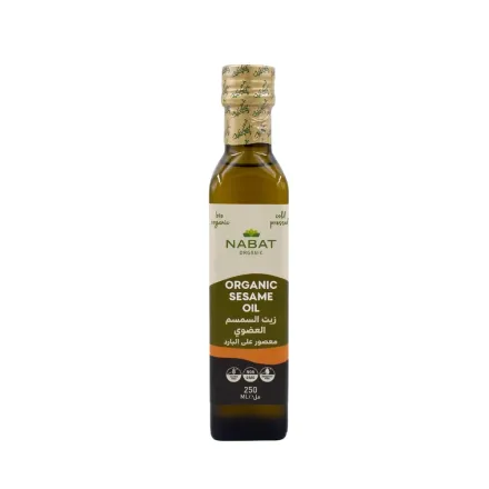 NABAT ORGANIC Organic Sesame Oil - 250ml | نبات زيت السمسم العضوي - 250مل