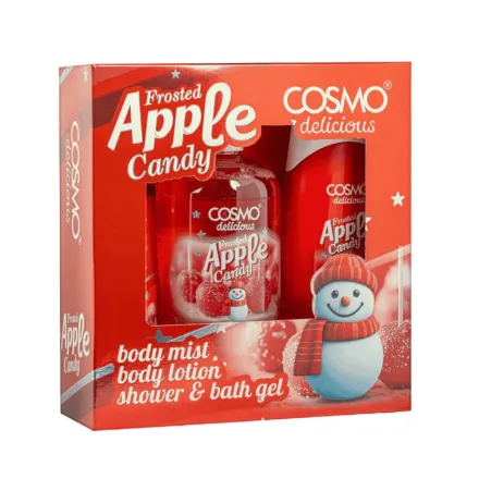 Cosmo Apple Candy Baby Mist Body Lotion Shower & Bath Gel | كوزمو مجموعة العناية بالجسم برائحة حلوى التفاح
