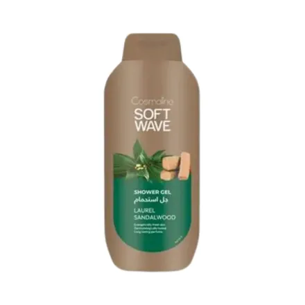 COSMALINE Shower Gel Laurel Sandal Wood - 650ml | كوزمالين جل استحمام بعطر الغار و خشب الصندل - 650 مل