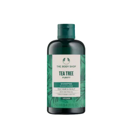 The Body Shop Tea Tree Purify Shampoo Oily Hair & Scalp - 250ml | ذا بودي شوب شامبو منقي لفروة الرأس الدهنية بزيت شجرة الشاي - 250 مل