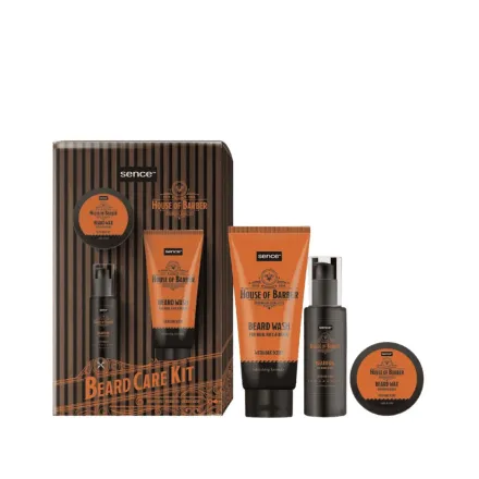 Sence Beauty Collection Giftset For Men House Of Barber - 3pcs - 50mlx150mlx50g| سينس بيوتي مجموعة العناية باللحية للرجل - 3 قطع