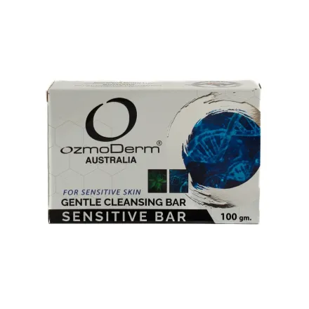 OzmoDerm FOR SENSITIVE SKIN GENTLE CLEANSING BAR - 100g | اوزموديرم صابونة لطيفة على الوجه للبشرة الحساسة - 100 غرام