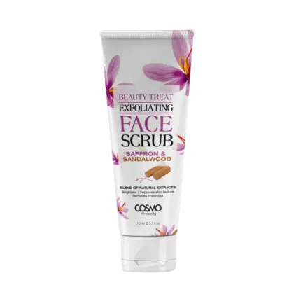 COSMO Face Scrub Saffron & Sandalwood - 170ml | كوزمو مقشر للوجه بالزعفران و خشب الصندل - 170 مل