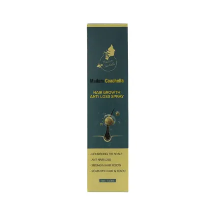 Madam Coachella Hair Growth Anti Loss Spray - 120ml | مدام كوتشيلا لمكافحة تساقط الشعر وتعزيز نموه - بخاخ 120 مل