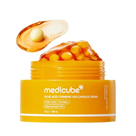 Medicube Kojic Acid Turmeric Vita Capsule Cream - 53g | ميدي كيوب كريم كبسولات فيتا لتوحيد لون البشرة – 53 غرام