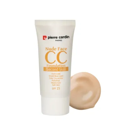 Pierre Cardin Nude Face CC Cream spf 15 - 30ml | بيير كاردان كريم سي سي للوجه بلون النود - 30مل