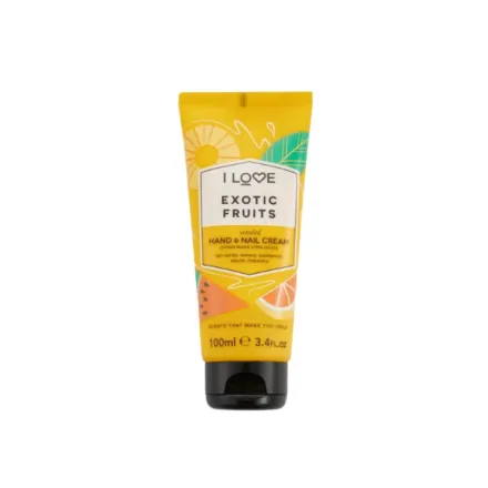I Love - Exotic Fruit Hand & Nail Cream - 100ml | اي لوف كريم يد و أظافر معطر بالفواكه - 100مل