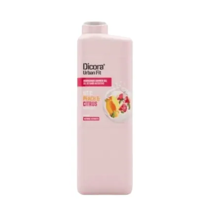 Dicora Urban Fit Shower Gel + Vitamin C Citrics & Peach - 750ml | ديكورا سائل استحمام بالفيتامين سي و الخوخ والمشمش - 750 مل