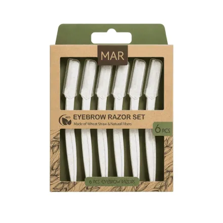 MAR Eyebrow Razor Set 6 Pcs | مار مجموعة شفرات حواجب