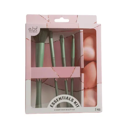 Easy Beauty Essentials Kit - 7 Pcs | ايزي بيوتي مجموعة أدوات مكياج اساسية - 7 قطع