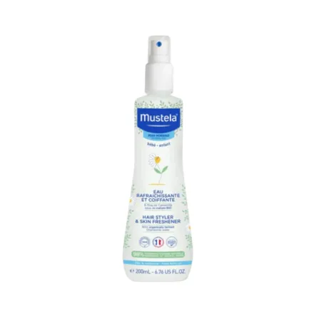 Mustela Hair styler and skin freshener - 200ml | موستيلا بخاخ مرطب للبشرة والشعر للأطفال - 200 مل