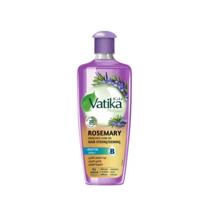 Vatika Rosemary Enriched Hair Oil Hair Strengthening - 200ml | فاتيكا زيت شعر باكليل الجبل - 200مل