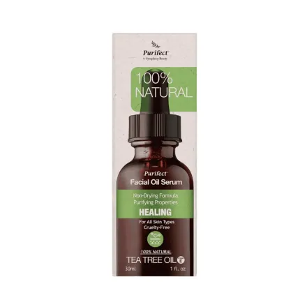 Purifect Tea Tree Healing Facial Oil Serum - 30ml | بيورفيكت سيروم زيت شجرة الشاي - 30مل