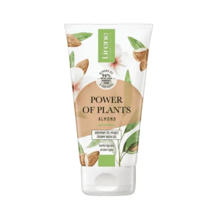 Lirene Power Of Plants Creamy face gel Almond - 150ml | ليرين غسول كريمي جيل بزيت اللوز - 150 مل