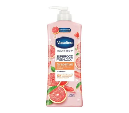 VASELINE Healthy Bright Superfood Freshlock Grapefruit - 320ml| فازلين لوشن -320 مل