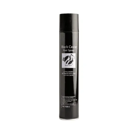 Top Beauty Legend BLACK CAVIAR HAIR SPRAY - 420ml | اسطورة الجمال بخاخ مثبت للشعر - 420 مل