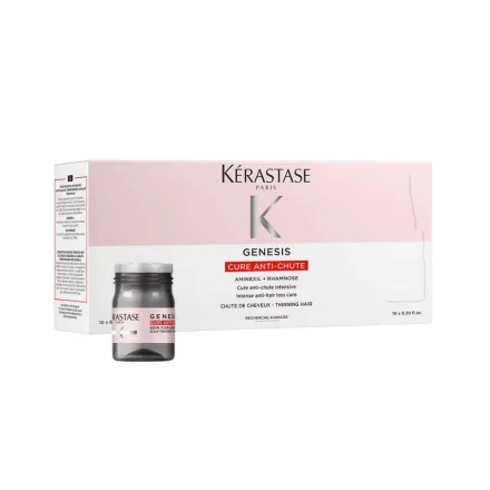 Kérastase Genesis Cure Anti-Chute Ampoules +Rhamnose - 10 x - 6ml | كيراستاس جينيسيس كيور أمبولات مكثفة لمكافحة تساقط الشعر - 10 × 6 مل