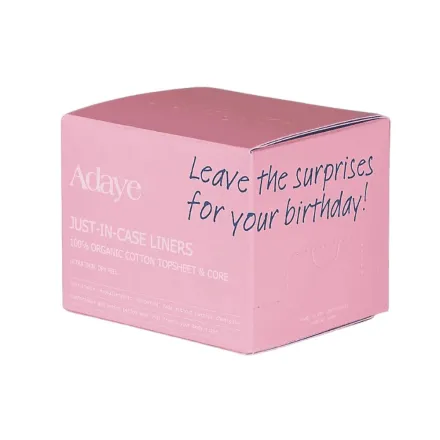 Adaye Just-In-Case Liners 100% Organic Cotton - 12 Pcs | اداي فوط يومية قطنية 100% - 12 قطعة