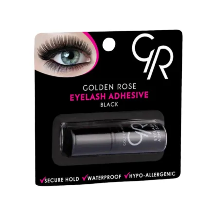 GOLDEN ROSE Eyelash Adhesive Black - 3 ml | كولدن روز لاصق للرموش باللون الاسود - 3 مل