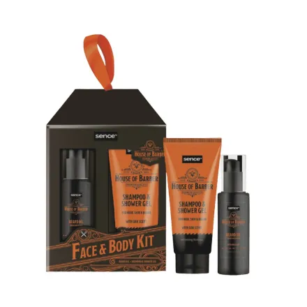 Sence Beauty Collection Giftset For Men House Of Barber - 2pcs | سينس بيوتي مجموعة العناية بالوجه والجسم للرجال - 2 قطعة