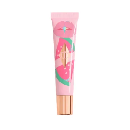 Charlotte Tilbury unreal lips healthy glow nectar nourishing lip oil juicylicious cherry glaze - 14ml | شارلوت تلبوري زيت شفاه ملون- 14مل
