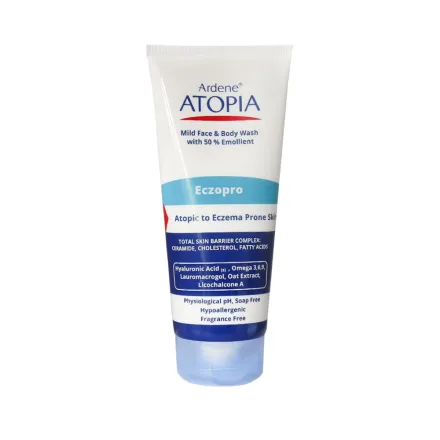 Ardene Atopia Mild Face & Body With 50% Emollient - 200ml | اردن غسول الوجه والجسم للبشرة المعرضة للاكزيما - 200 مل