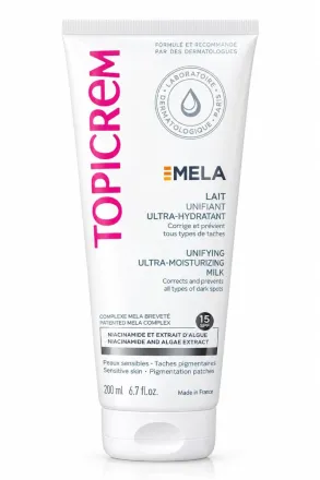 TOPICREM Mela Ultra-Moisturizing Milk - 200ml | توبيكريم حليب مرطب للجسم و مضاد للتصبغات - 200 مل