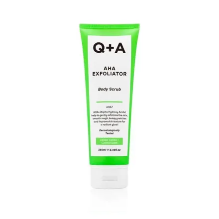 Q+A Aha Exfoliator Body Scrub - 250ml | كيو بلس ايه مقشر أحماض ال AHA للجسم - 250 مل
