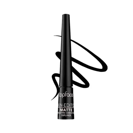topface LONGLASTING CARBON BLACK DIPLINER - 2.5ml| توب فيس آيلاينر سائل بلون أسود فاحم-2.5 مل