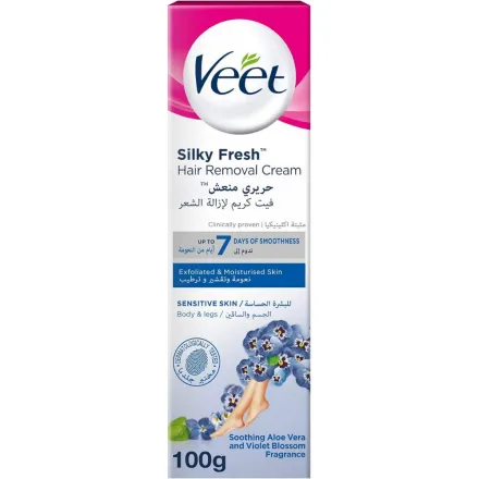 Veet Silky Fresh Hair Removal Cream - 100g | فيت كريم ازالة الشعر - 100 غ