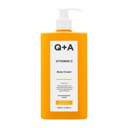 Q+A Vitamin C Body Cream - 250ml | كيو بلس ايه كريم الجسم بالفيتامين سي - 250 مل