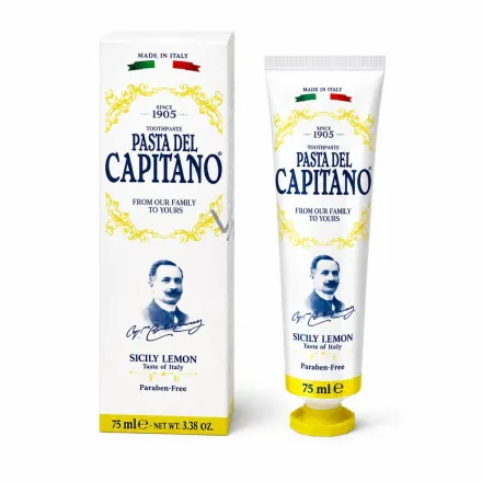 CAPITANO Sicily Lemon Toothpaste - 75ml | كابيتانو معجون أسنان بالليمون - 75 مل
