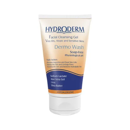 HYDRODERM Face wash gel dry skin - 150ml | هيدروديرم غسول جل للبشرة الجافة - 150 مل