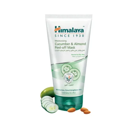 himalaya Moisturizing Cucumber & Almond Peel Off Mask - 150ml | هيمالايا ماسك للوجه بخلاصة الخيار واللوز - 150 مل