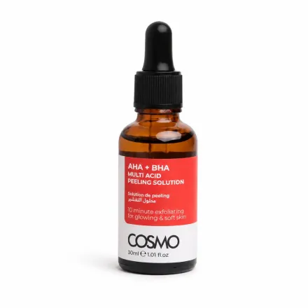 COSMO AHA+BHA Peeling Solution - 30ml | كوزمو سيروم مقشر بأحماض ال aha و ال bha - 30 مل