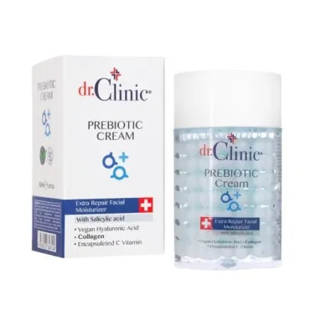dr.Clinic Prebiotic Cream With Salicylic Acid - 100ml | دكتور كلينك كريم ترطيب وترميم للبشرة بالساليسيليك اسيد - 100 مل