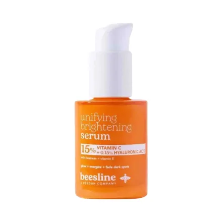 Beesline Unifying Brightening Serum -15% Vitamin C + 0.15% Hyaluronic Acid - 30ml | بيزلين سيروم موحد و مفتح للبشرة بالفيتامين سي 15% و الهيالورونيك اسيد 0.15% - 30 مل