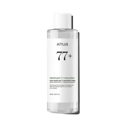 anua Heartleaf 77+ Hyaluron Soothing Toner - 250ml| انوا تونر المهدئ 77 -250 مل