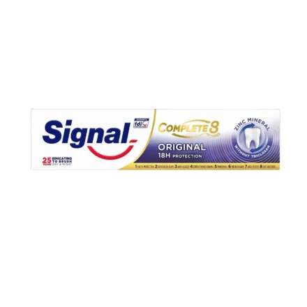 Signal Toothpaste Complete8 Original - 75ml| سكنال معجون أسنان كومبليت 8 أوريجنال – 75 مل