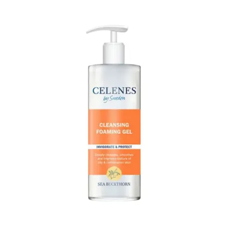 Celenes by Sweden Vitamin C+ Cleansing Foaming Gel - 250ml | سيلينس غسول جيل بفيتامين سي للبشرة المختلطة والدهنية - 250 مل