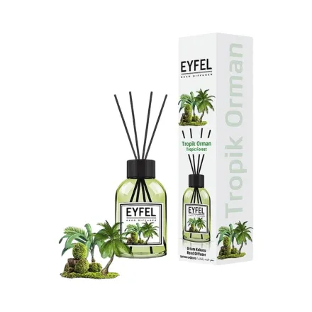 Eyfel Reed Diffuser Tropical Forest Fragrance - 110 ml | ايفل أعواد معطرة للجو تروبيكال فروست - 110 مل