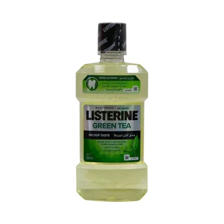 Listerine Green Tea Milder Taste - 500ml | ليسترين غسول فم بالشاي الاخضر - 500 مل