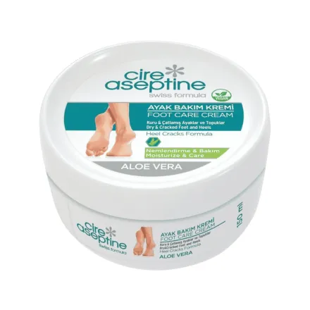 cire aseptine Ayak Bakım Kremi Foot Care Cream - 150ml | سير آسبيتين كريم العناية بالقدمين بالصبار - 150مل